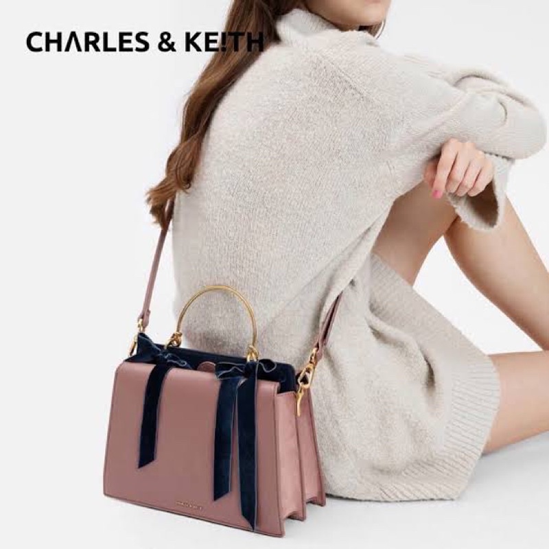 Charles and Keith Pink Bag