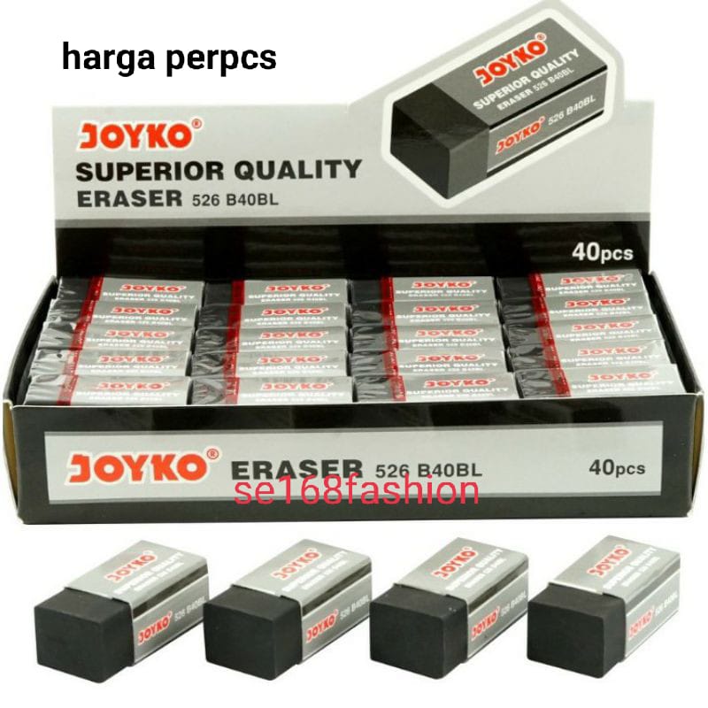 Penghapus Pencil Joyko Hitam 526 B50BL harga tertera 1 pcs