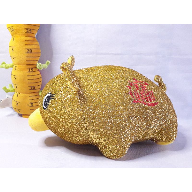 BONEKA HOKI SHIO BABI CHINA GOLD IMLEK