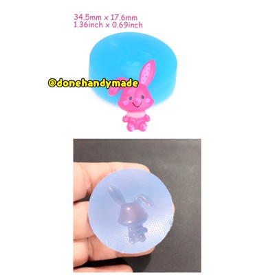 bunny mold rabbit mold cetakan clay cetakan resin easter paskah 301