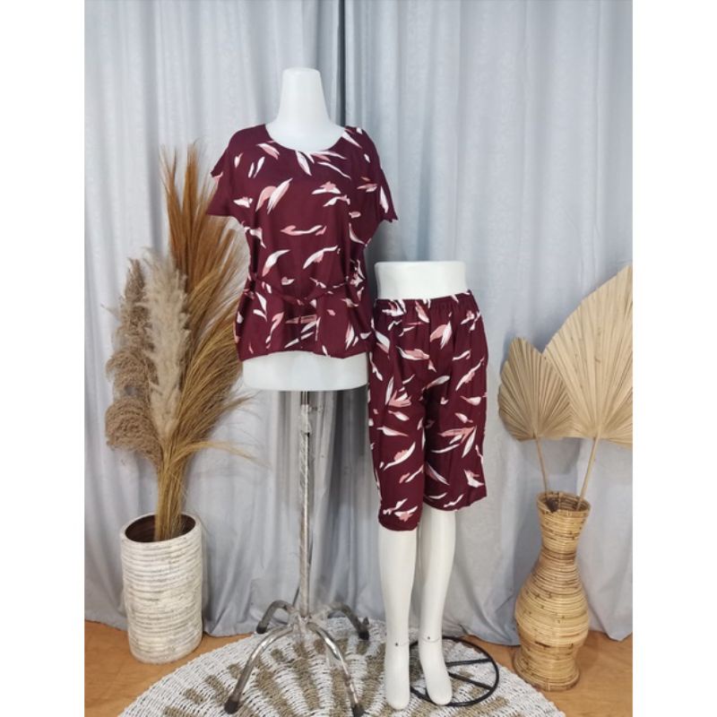 SETELAN CELANA PENDEK KULOT BALI