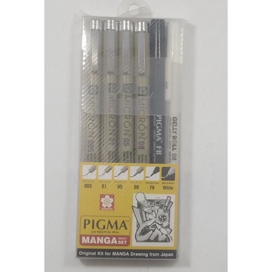 

SAKURA PIGMA MANGA BASIC SET 6