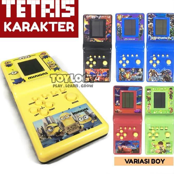MAINAN ANAK GAME TETRIS KARAKTER BRICK GAME TETRIS ET167
