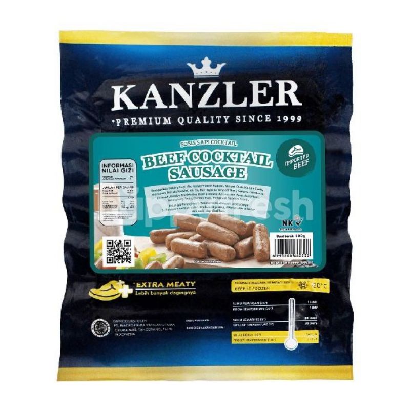 

Kanzler Sosis Beef Cocktail 500gr