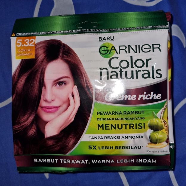 Jual Garnier Color Naturals Creme Riche Sachet Coklat Caramel Shopee Indonesia