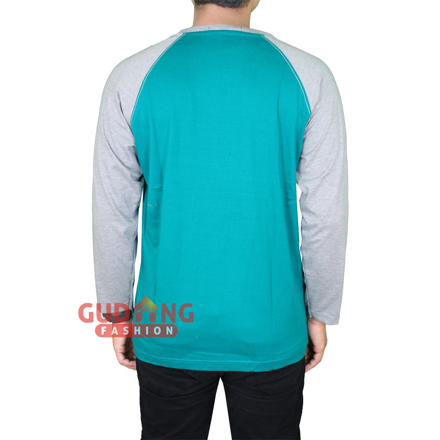 Kaos Raglan Panjang Pria Simple Keren PLS 160