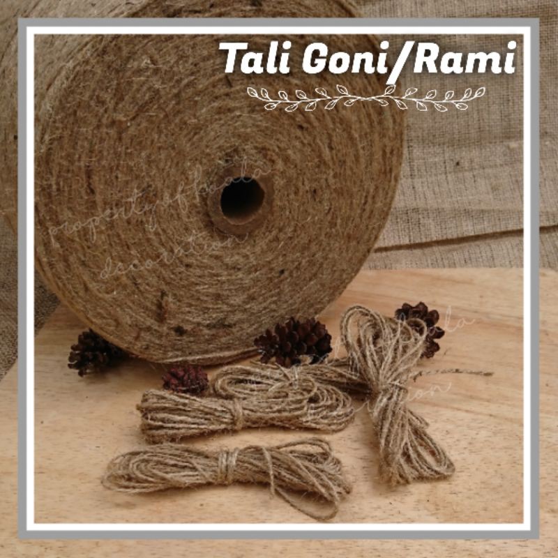 

Tali Goni 5meter 3 ply/ Tali Dekorasi / Tali Mahar Kerajinan