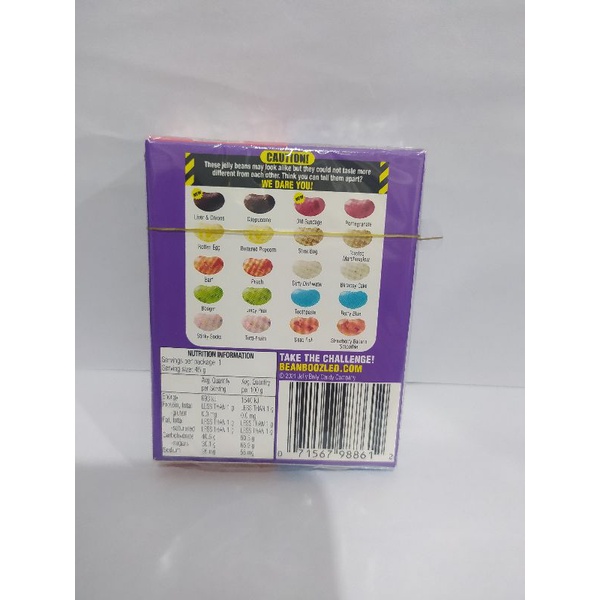 Bean boozled refill edisi 6th jelly belly/ permen rasa aneh