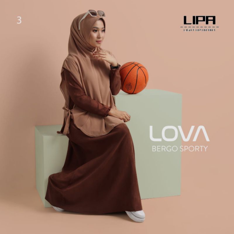 Jilbab Bergo Lova Sporty Ori Lipa Hijab