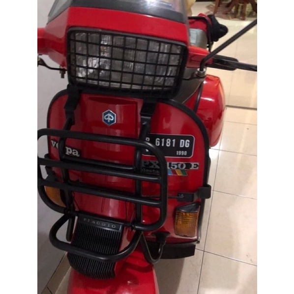 Nopol Magnet Putih Vespa PX Modern Matic Excell Sprint Smallframe