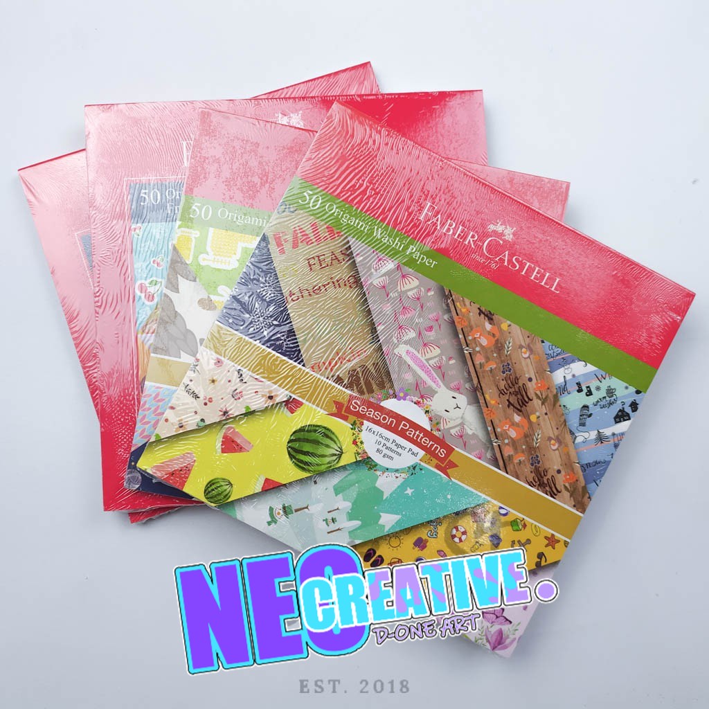 Jual KERTAS ORIGAMI MERK FABERCASTELL BERBAGAI UKURAN / Kertas Lipat