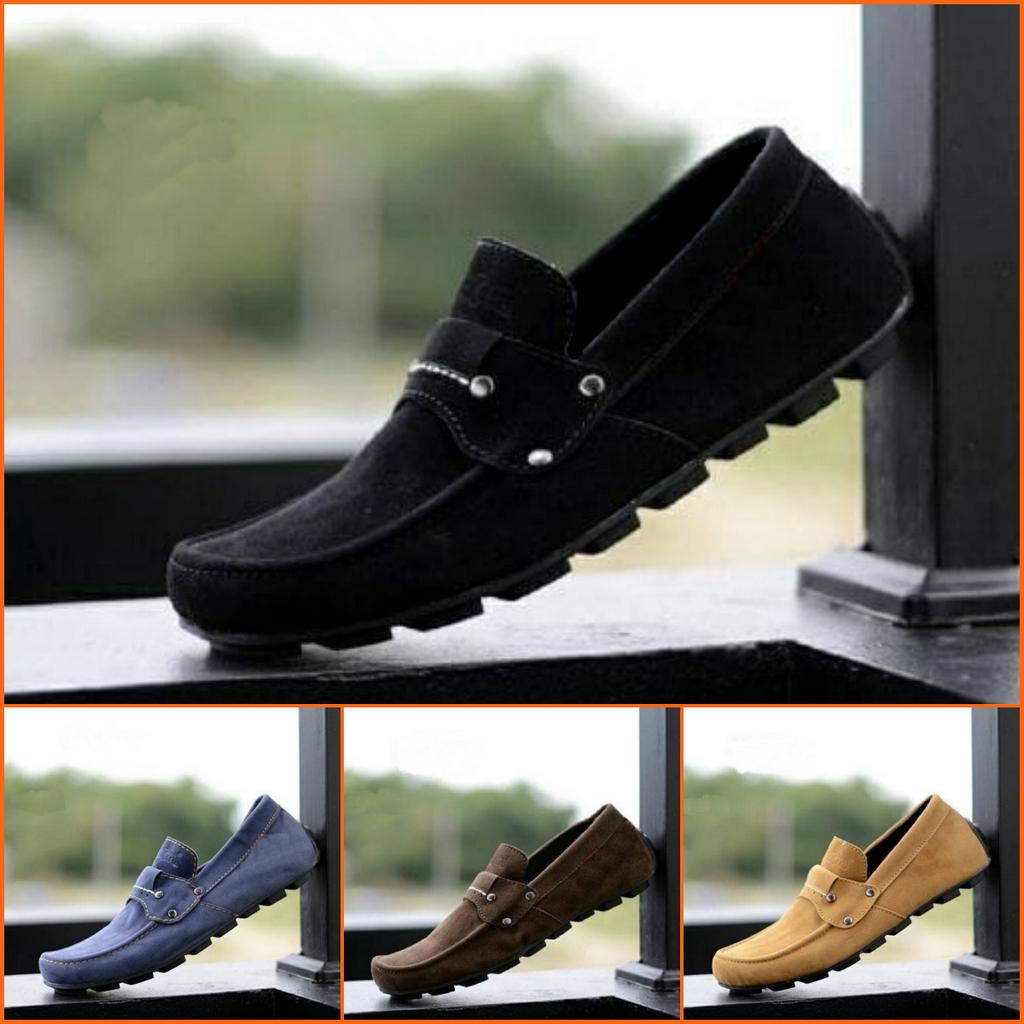 COD !! Sepatu Slop Pria Kickers Knop PAPARA Sepatu Kasual Slip On Pria Santai Murah