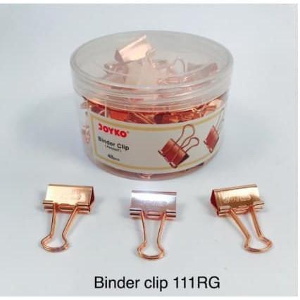 

Klip | Binder Clip Fancy Joyko 111Rg Warna Rose Gold Isi 48 Klip Serbaguna