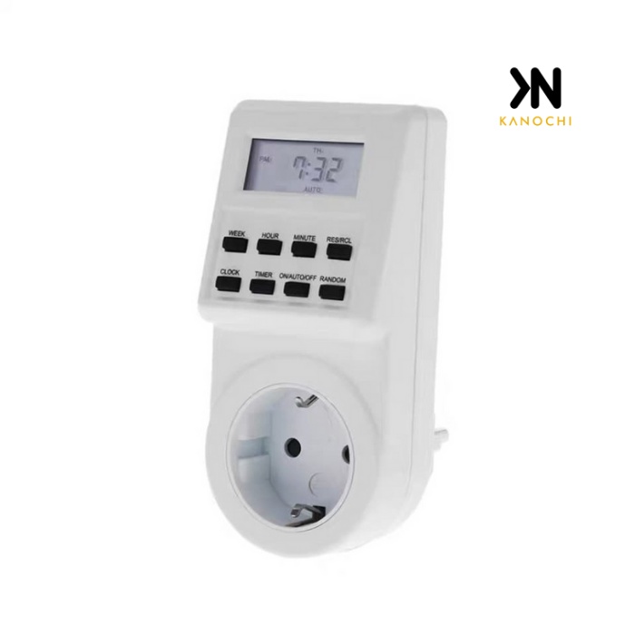 Timer Switch Socket Clock Sum 24 JAM Stop kontak