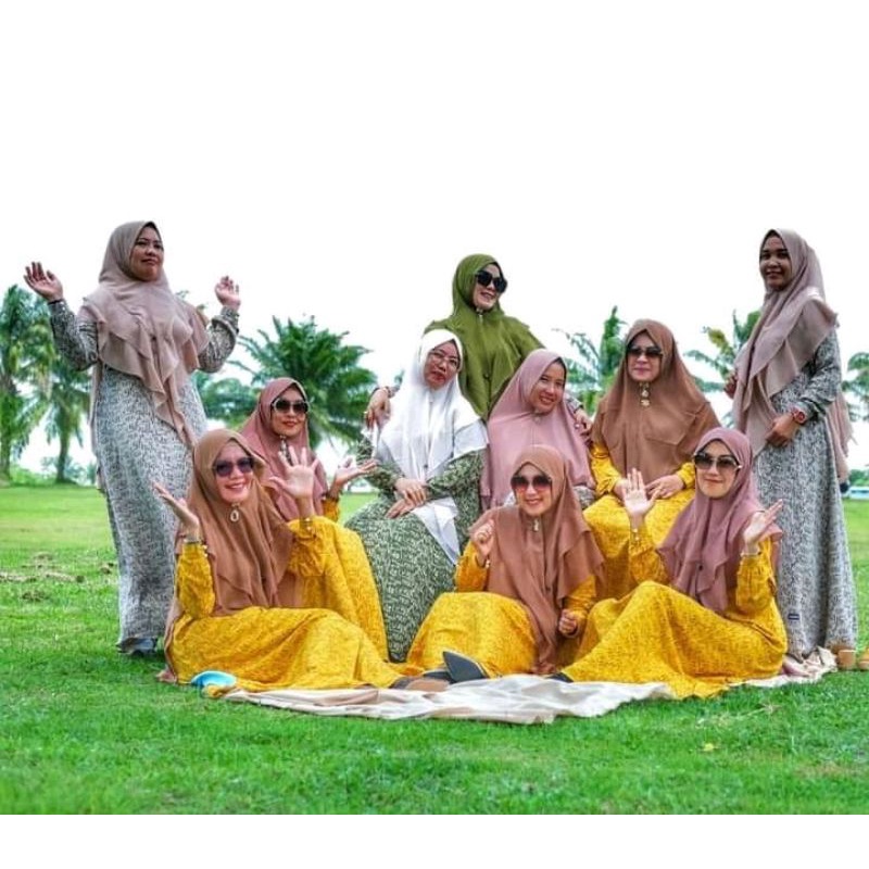 UG 68 Gamis Ukhti Terbaru Motif Abstrak Baju Murah Syari Cantik Busui Jumbo Kekinian Fashion Muslim 