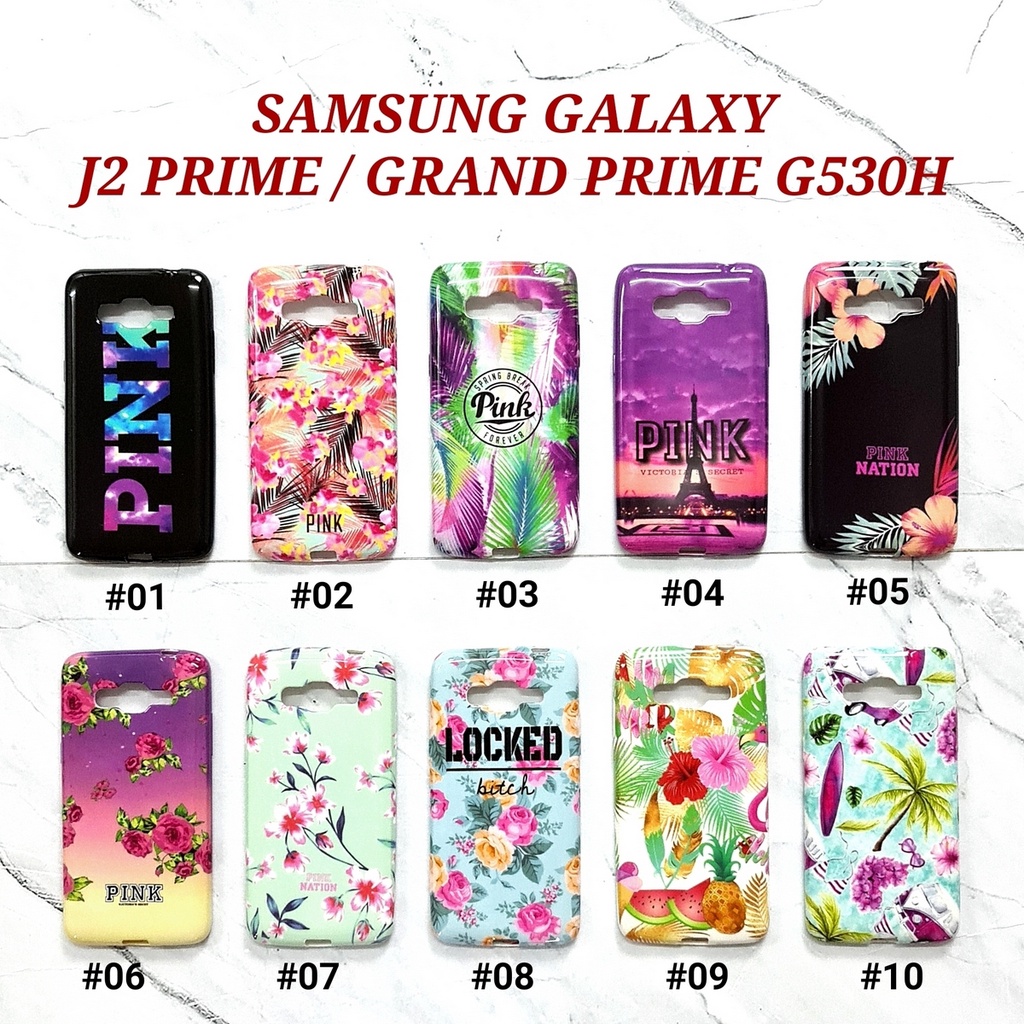 SAMSUNG J1 ACE J110 J2 2015 J3 2015 J3 2016 J5 2015 J7 DUO J7 PRO J2 PRIME GRAND PRIME J5 PRIME J7 PRIME | PINK NATION Soft Case Floral