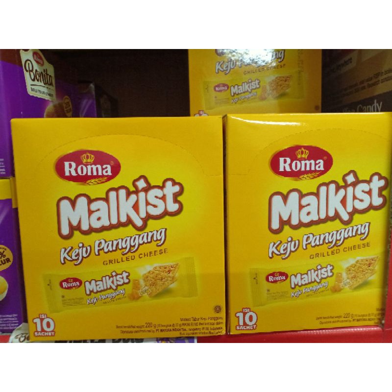 

Roma Malkist Keju Paggang Isi 10sachet x 22gr