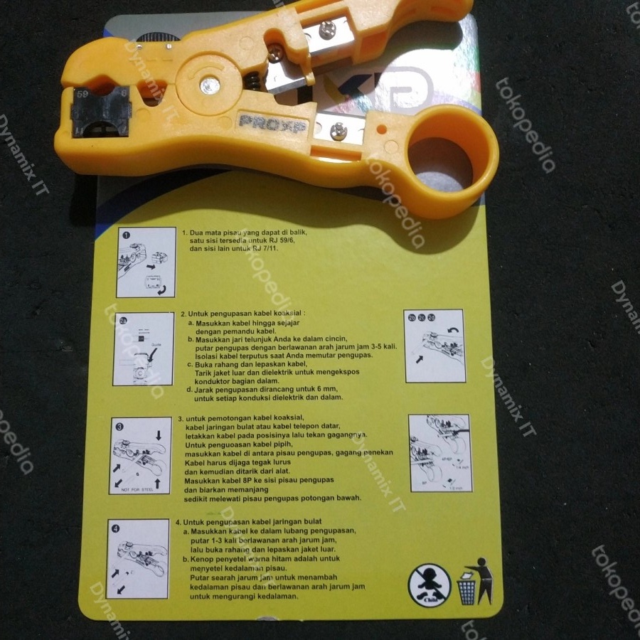 PROXP CCT-05 Cable Cutter Cable Wire Stripper Cutter | Pengupas Pemotong Alat Potong Kulit Jaket Kabel LAN