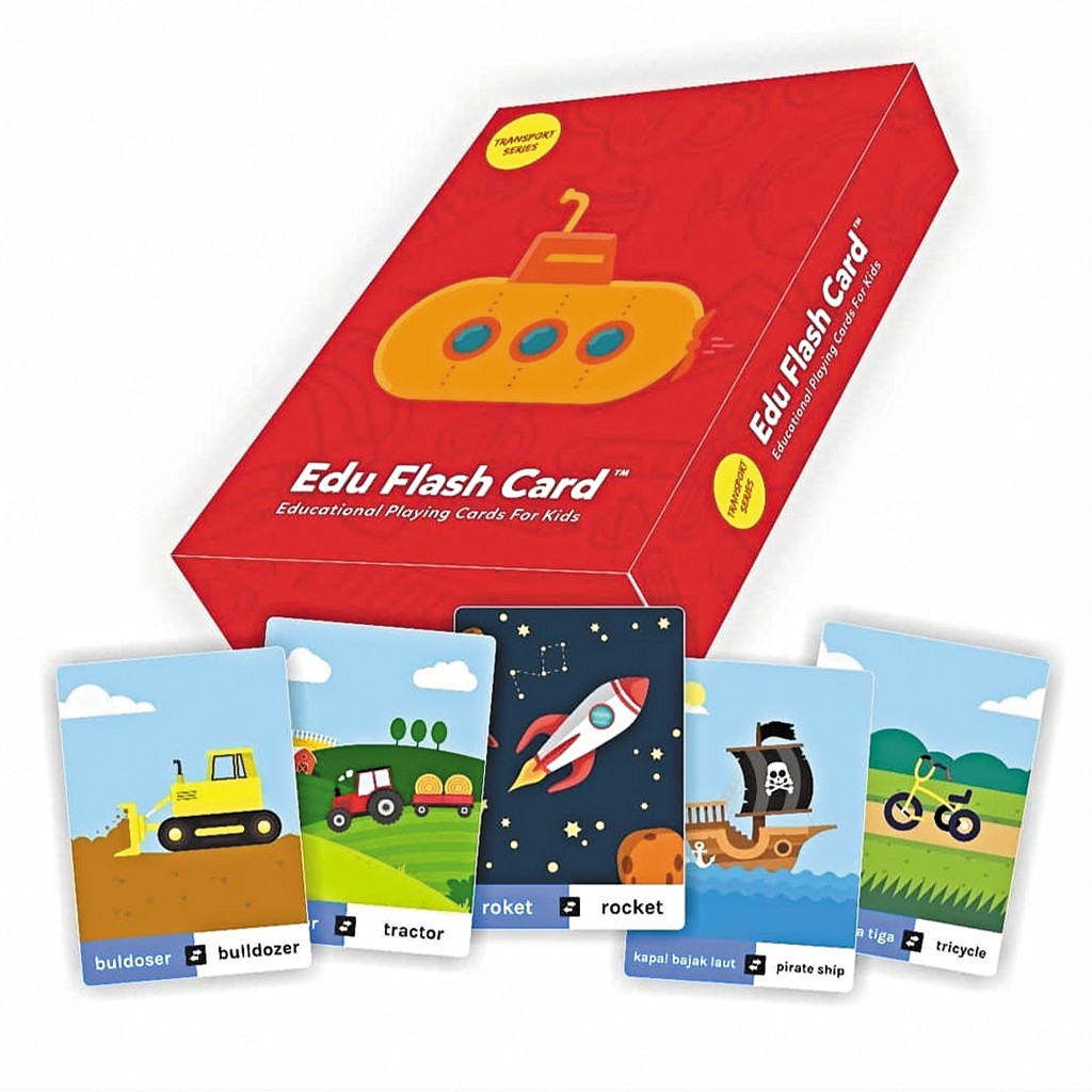 Edu Flash Card Transportasi Flashcard Kartu Mainan  Edukasi 