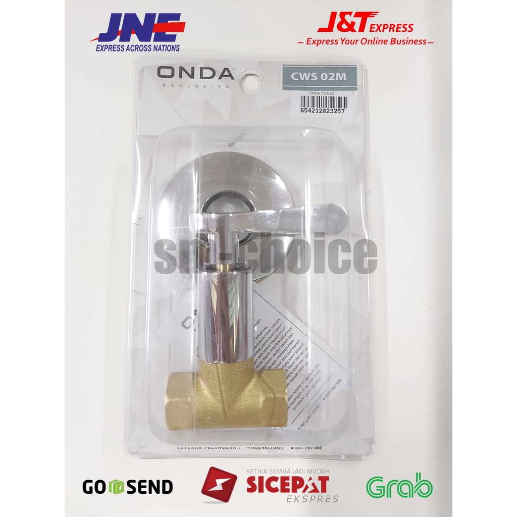 STOP KRAN TANAM ONDA CWS02M - STOP KRAN SHOWER TANAM ONDA EXCLUSIVE CWS 02M