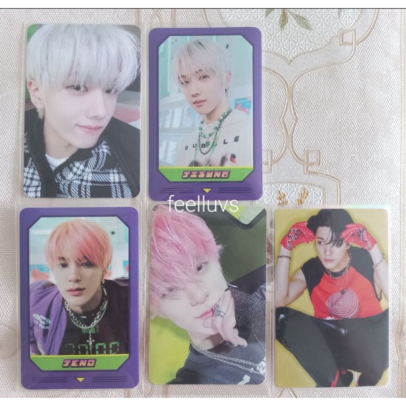 Set sicker Pc Jeno Jisung Hot Sauce Matching Card Game Photocard Official Nct Dream