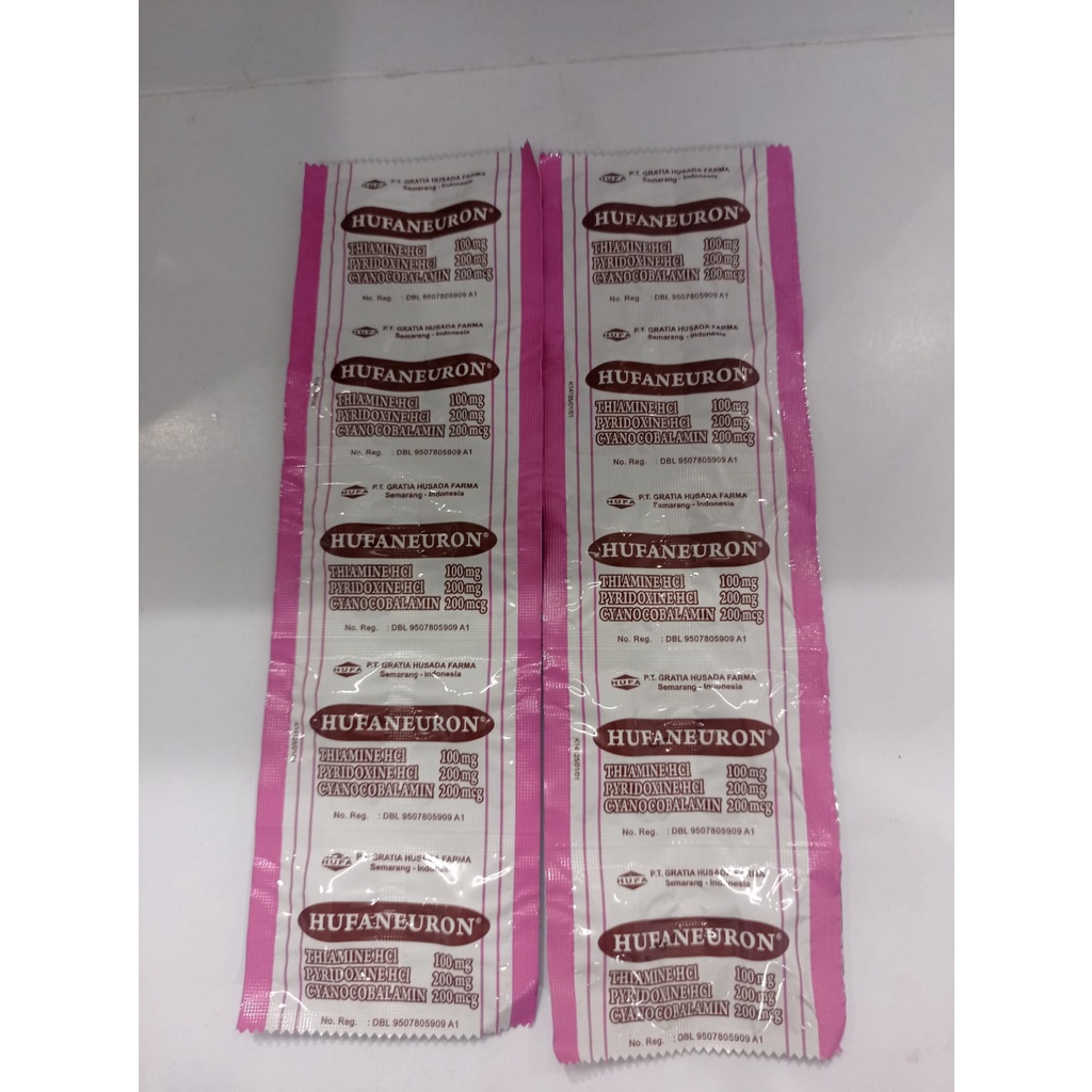 Hufaneuron PERSTRIP/pengobatan kekurangan Vit B1, B6, dan B12