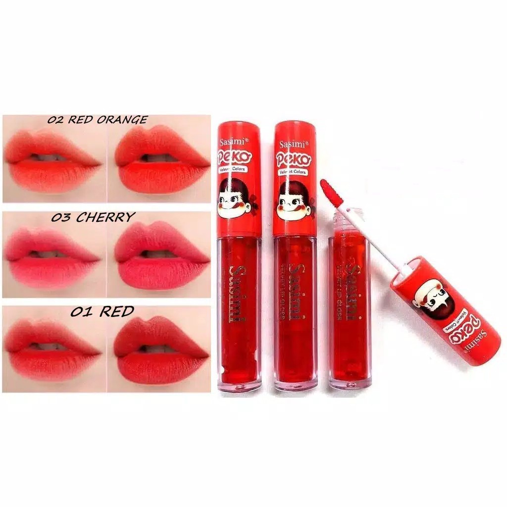 (CYBER) COD TERMURAH 6 PCS NEW LIPTINT SASIMI PEKO READY