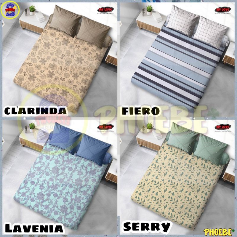 Sprei ALL NEW MY LOVE 160x200 / 180x200 Tinggi 30 - Aluna Clarinda Fiero Grania Ilona Lavenia Lexie 