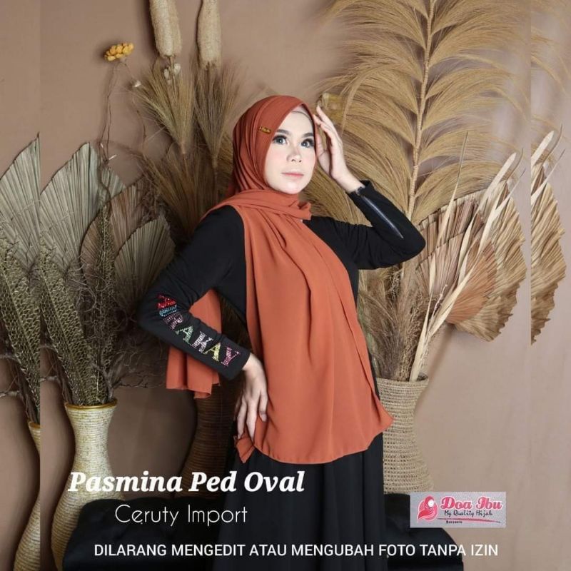 ORIGINAL DOA IBU | HIJAB/JILBAB PASMINA PED OVAL