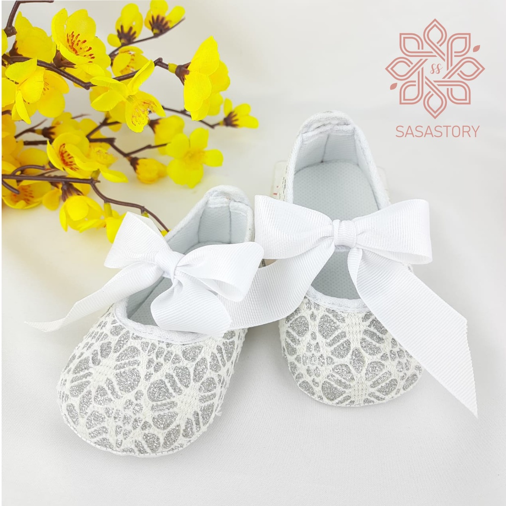 SEPATU PREWALKER BABY BAYI BROKAT ANAK PEREMPUAN 0-12 BULAN FP10