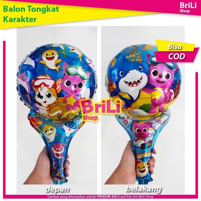  Balon  Pentung Karakter  Baby Shark Pentungan Tongkat Foil 