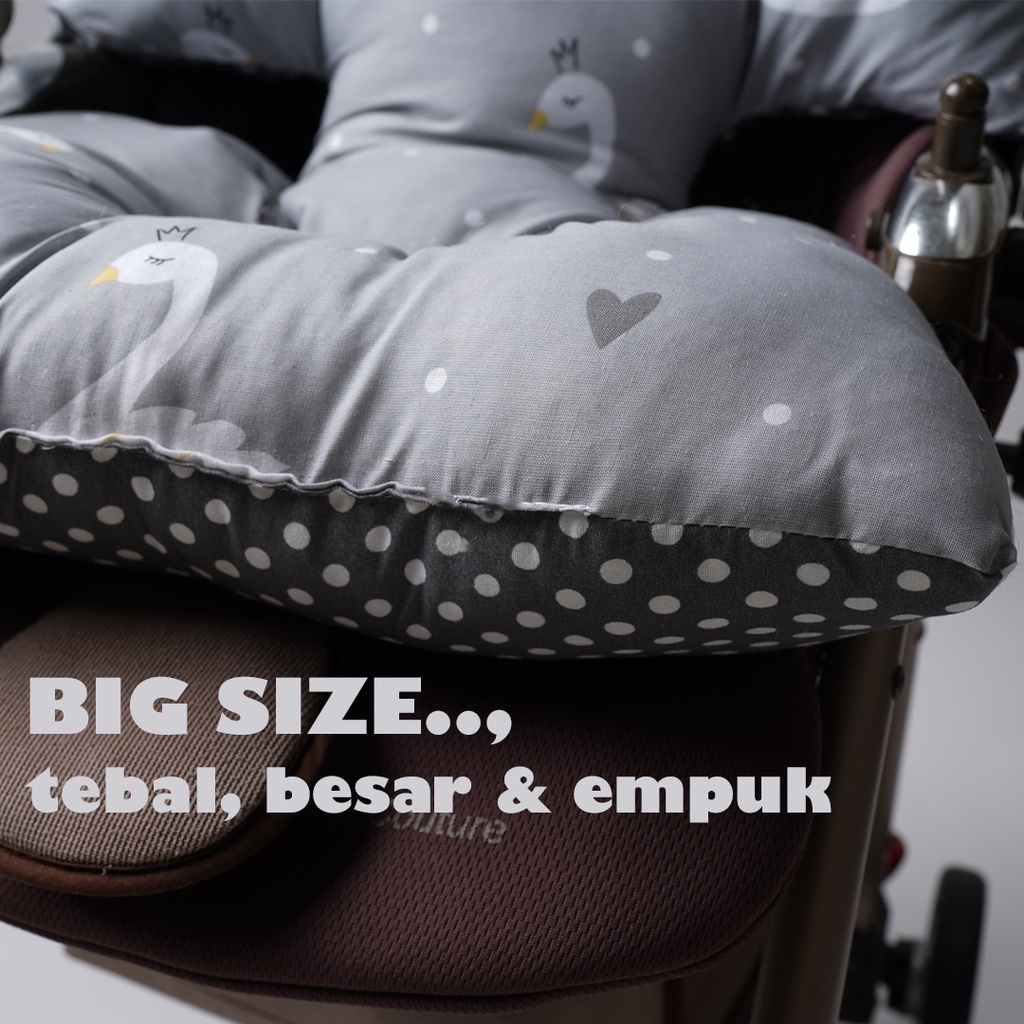 ALAS STROLLER BIG SIZE TEBAL EMPUK BESAR  BISA 0-2 TAHUN UNTUK SEMUA JENIS TYPE STROLLER KERETA DORONG BAYI / STROLLER PAD UNTUK SEMUA JENIS STROLLER