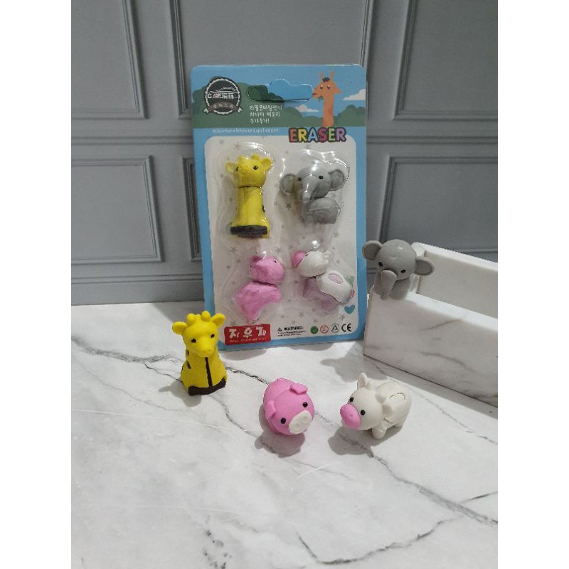 penghapus hewan/stip animal/hapusan lucu-B