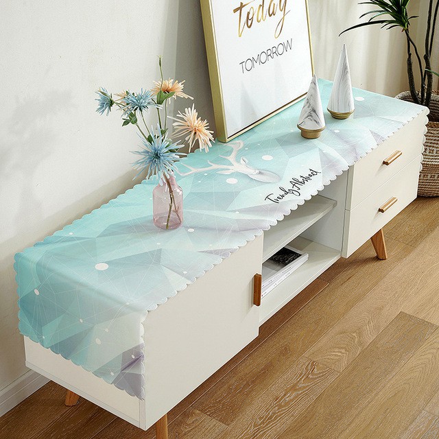 Velvet Table Runner / Taplak Meja Makan Tamu Panjang Berudru Pastel