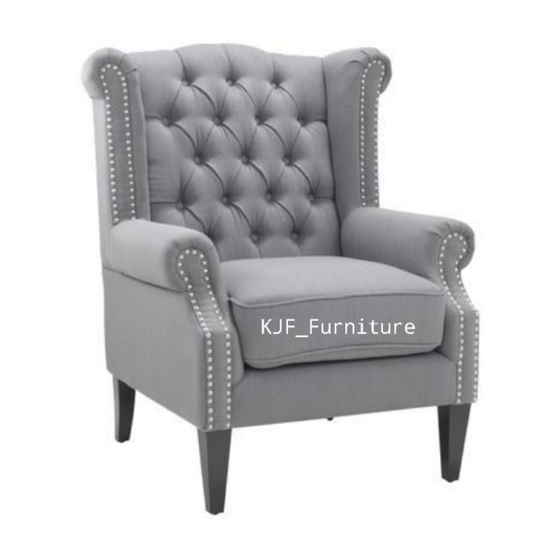 sofa single wing chair pasangan sofa chesterfield