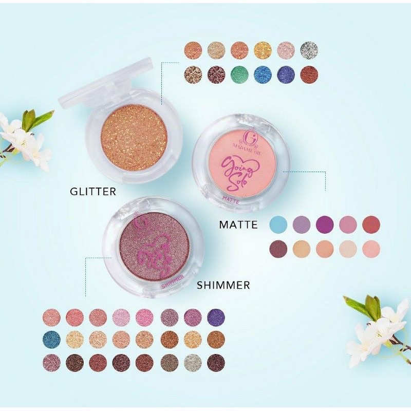 MADAME GIE GOING SOLO MATTE PRESSED EYESHADOW - EYESHADOW SATUAN MADAME GIE