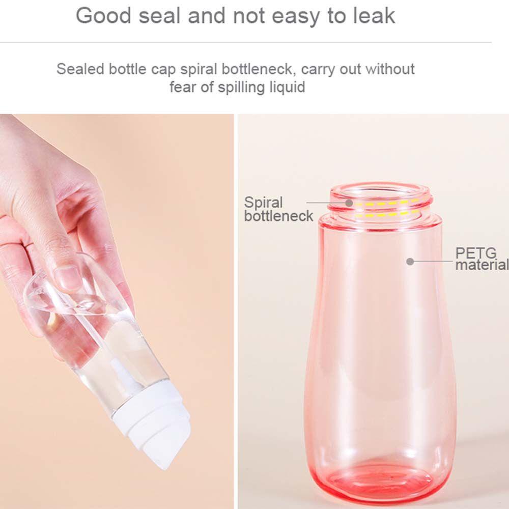 Agustinina Plastik Atomizer Portable Reusable Kabut Halus Transparan Watering bottle Hairdressing Botol Kosong Isi Ulang