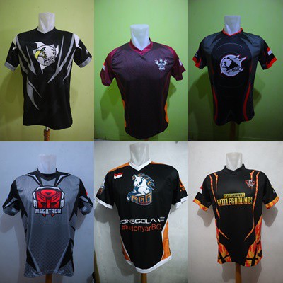 Jersey Kaos Baju Gaming Custom Satuan Grosir Design Baju Free Nickname Sticker Hd Team Kalian Shopee Indonesia