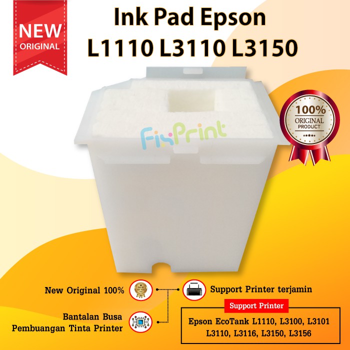 Ink pad Maintenance Box Epson L1110 LL3210 L3216 L3101 L3110 L3116 L3150 L4150 L4160 L5190 L6160 L6170