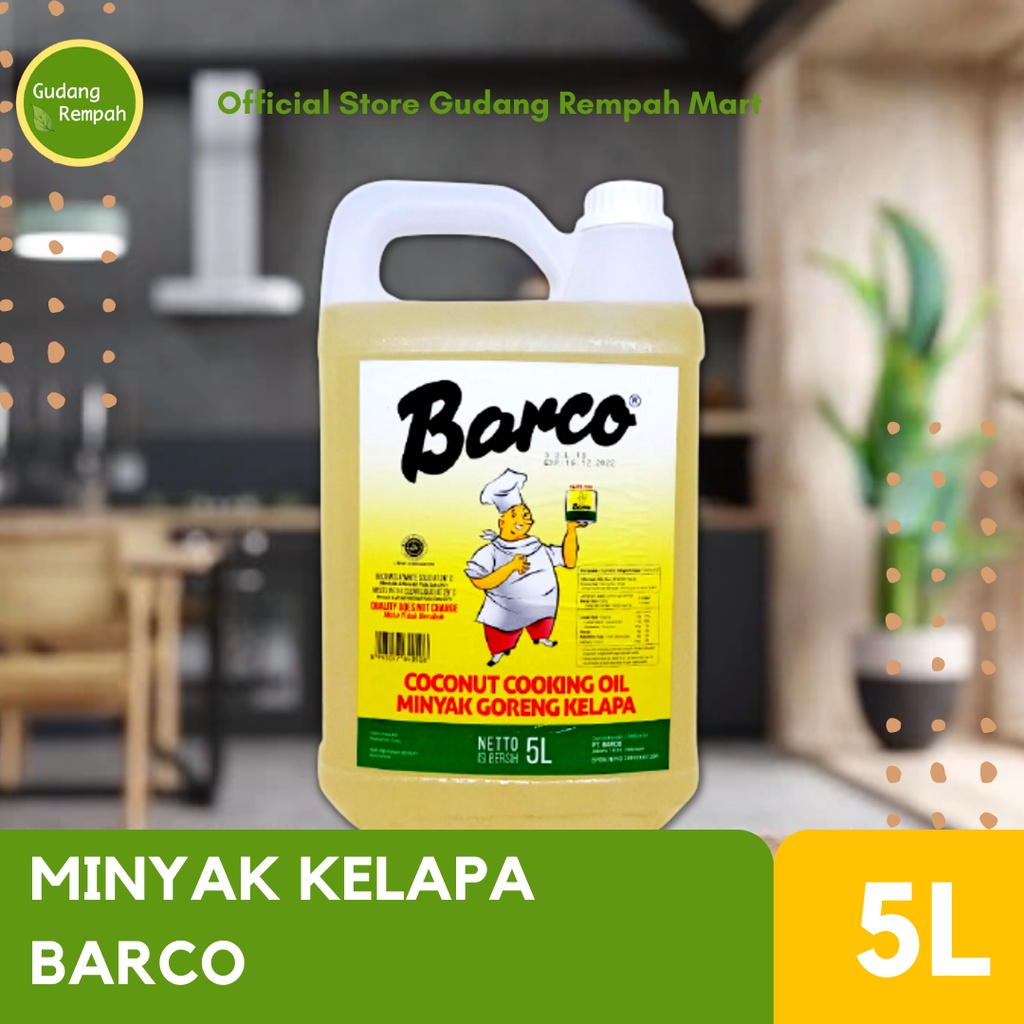 

GROSIR DUS MINYAK KELAPA BARCO 5 LITER (ISI 4 JERIGEN) PESANAN KHUSUS INSTANT