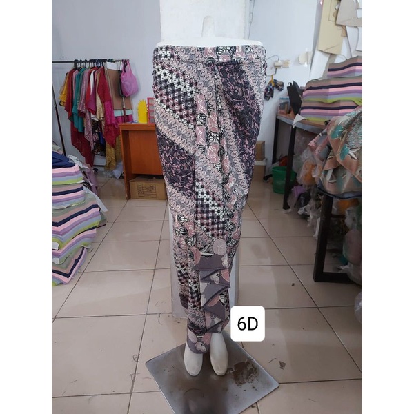 (2/3) Rok batik FOIL EMAS pinggang karet. Langsung pakai. Termurah produksi sendiri. KeroncongBusana-6D
