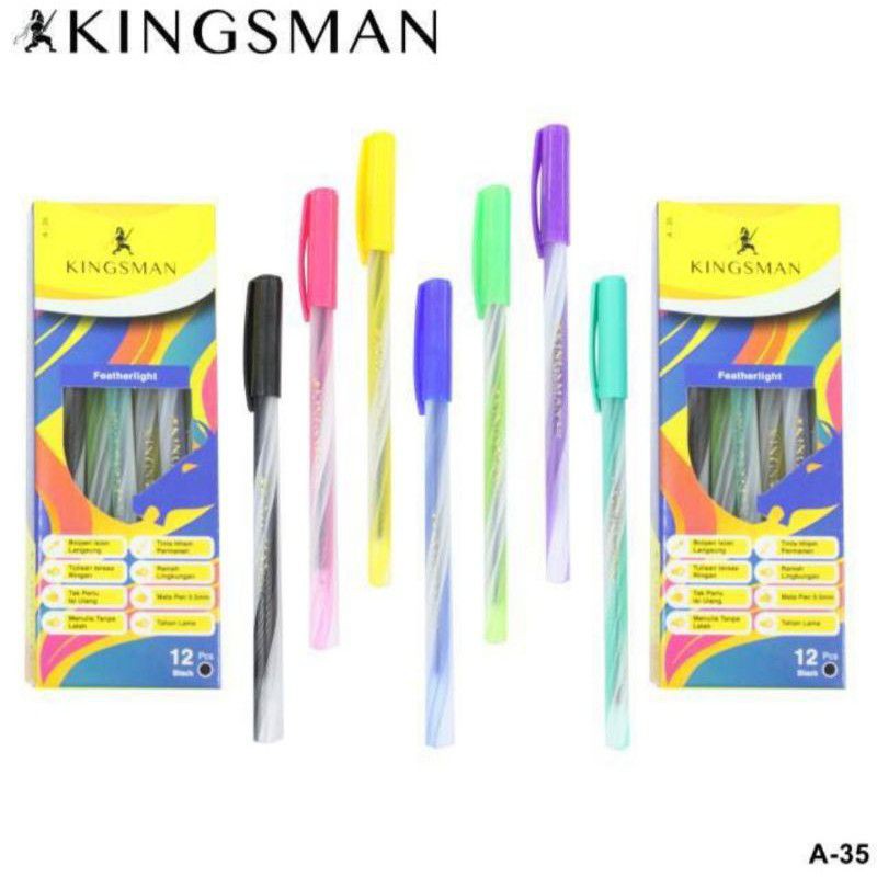 pulpen ulir Kingsman isi 12pcs