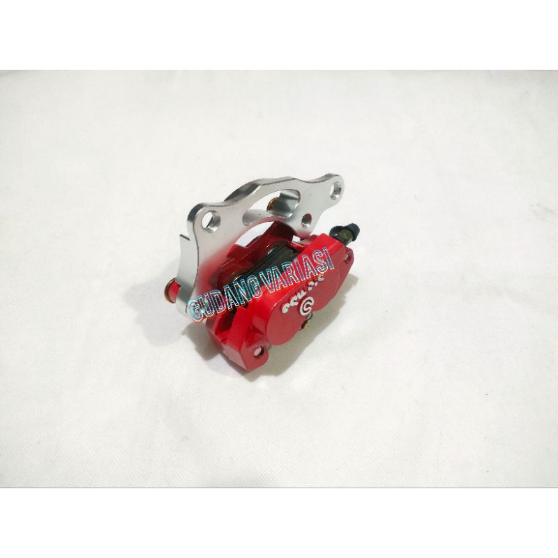 PAKET KALIPER MINI 4 PISTON PLUS BREKET YAMAHA MATIC MIO FINO XEON