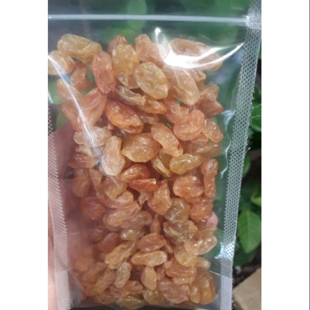 

Golden Raisin Kismis Asam Manis Kuning Dried Fruit Buah Kering Cemilan Sehat Semarang