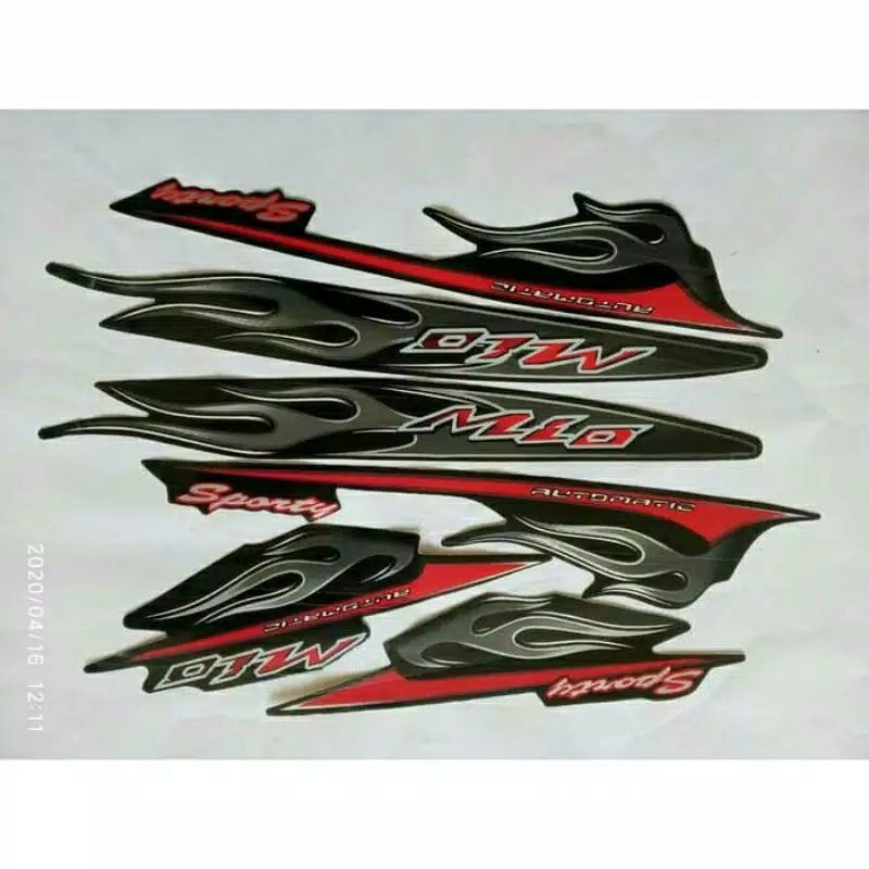 striping mio sporty 2006 hitam