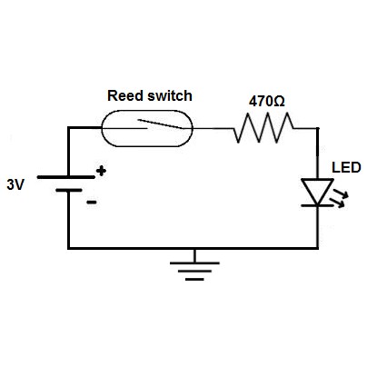 Saklar Reed Switch 2x14mm Magnetic Sensor Magnetron Detektor Alarm NO