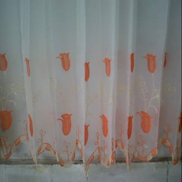 Vitrase Sifon Bordir - Gorden Vitrase - Vitrase import - Vitras jendela