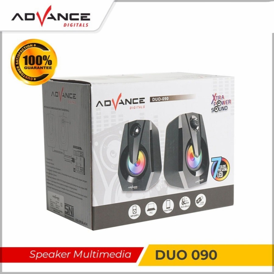 Advance Speaker Komputer/Laptop DUO-090 Black | Garansi resmi advance