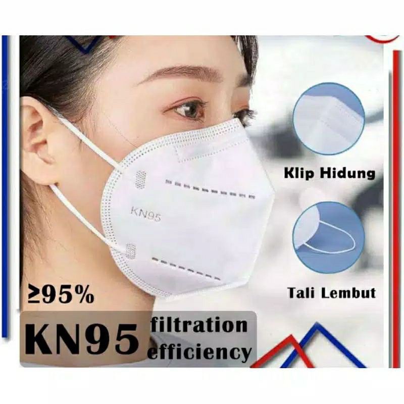 Masker KN95 Putih Masker N95 ASLI Masker KN 95 - TANPA BOX