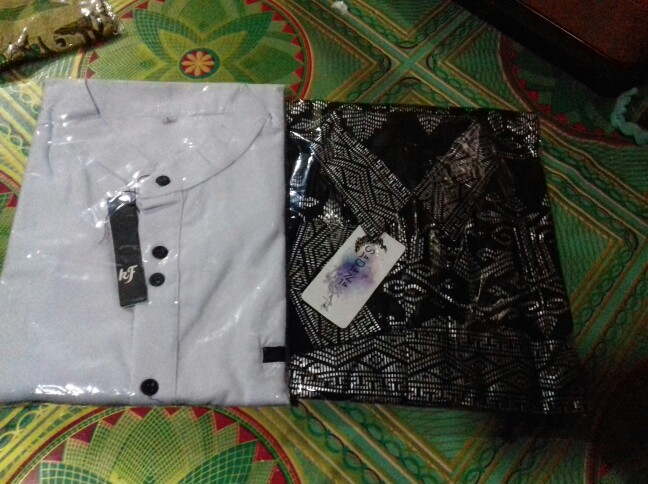 Sadana Batik Kemeja Prodo Bakung Anjani Emas & Perak Lengan Panjang